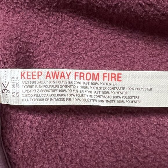 NWT Free People Movement x Hatch Hit The Slopes Fleece Jacket XS Deep Maroon - Picture 14 of 15